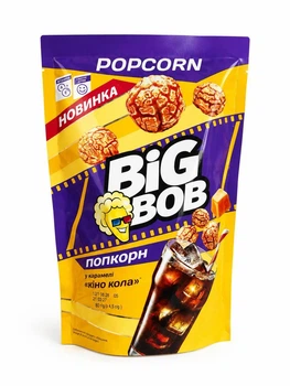 Попкорн у карамелі ''Кіно Кола'' ТМ "BIG BOB" 90г