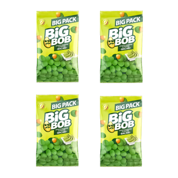 Набор Арахис Жареный 4шт Big Bob в Хрустящей Оболочке со Вкусом Васаби 90g