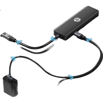 Док-станція HP Type-C - USB-хаб, високошвидкісний розгалужувач 3.0, розширювальний кабель-подовжувач для док-станції Apple, адаптера та USB-кабелю CT210, чорний
