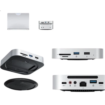Док-станция ORICO MiniLink-M410P для Mac mini M4 с отсеком для SSD M.2 NVMe, подставка