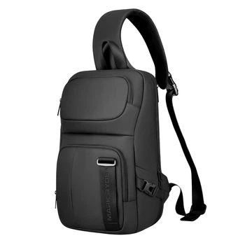 Рюкзак-слинг Mark Ryden MR7633 для ноутбука 12.9" с RFID-защитой и USB-портом (Черный)