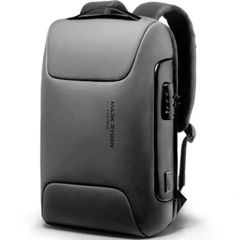 Рюкзак для ноутбука 15,6” Mark Ryden 9116 с кодовым замком и USB-портом (Серый)