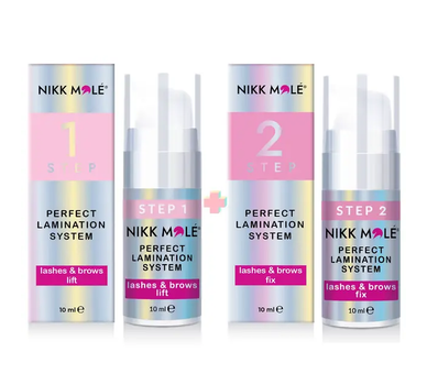 Набір для ламінування брів і вій NIKK MOLE Perfect Lamination STEP 1 + STEP 2