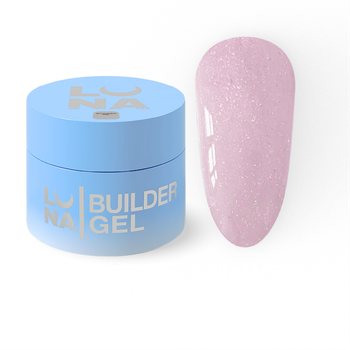 Гель шимер LUNAMoon Shimmer Gel №8 на 15 мл для укрепления, выравнивания и наращивания ногтей