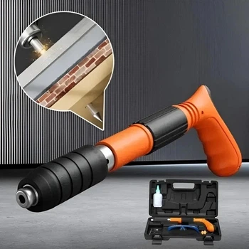 Степлер-пистолет гвоздезабивной The Ceiling Artifact Jumpex PK-01 ручной в пластиковом кейсе, пневматический гвоздовой