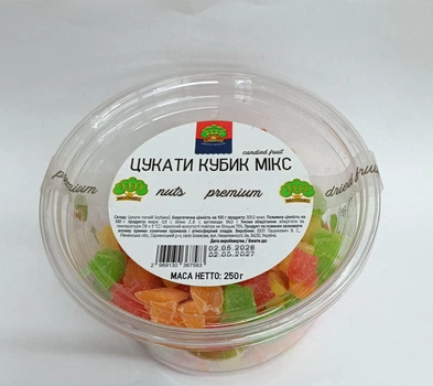 Цукаты Премиум кубик микс 250 г