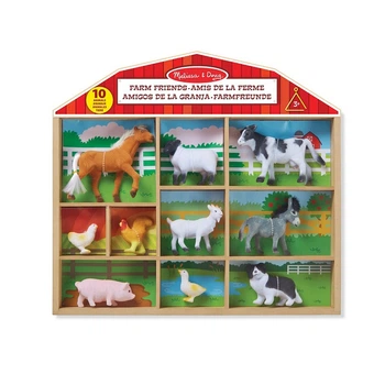 Игровой набор животных фермы MelissaandDoug MD594,10 миниатюрных моделей