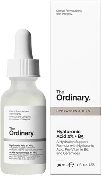 Сироватка для обличчя THE ORDINARY Hyaluronic Acid 2% + B5 30 мл — зволожуюча сироватка з гіалуроновою кислотою та вітаміном B5