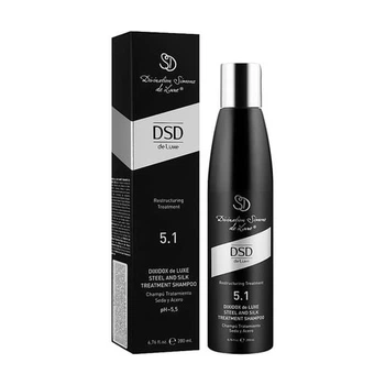Восстанавливающий шампунь DSD de Luxe Dixidox de Luxe Steel and Silk Treatment Shampoo 5.1, 200 мл 8437011863119