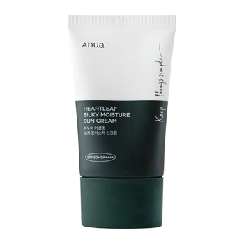 Сонцезахисний крем для обличчя Anua Heartleaf Silky Moisture Sun Cream SPF 50+ PA++++ 50 мл 8809640733185
