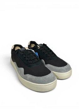 Мокасины Hey Dude Hudson M Canvas Black/Grey (41240-097), Черный, Размер 47 (US 14), стелька 32 см