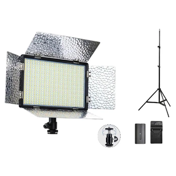 Комплект MEDIUM S LED видеосвет Teyeleec TL520 37Вт 3200–5600K, аккумулятор NP-F550, зарядное устройство и стойка 2 м