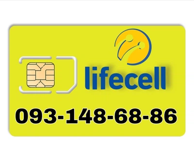 Золотой мобильный номер Lifecell 093-148-68-86