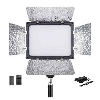 Комплект LIGHT M LED видеосвет Teyeleec WS-300 II 20Вт с сетевым адаптером, аккумулятором NP-F750 и зарядным устройством
