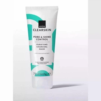 Очищаюча маска з екстрактом деревного вугілля AVON CLEARSKIN 75 мл