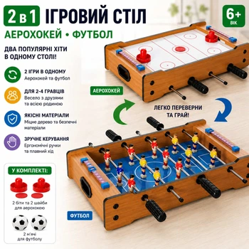 Настільна гра футбол+хокей 2371