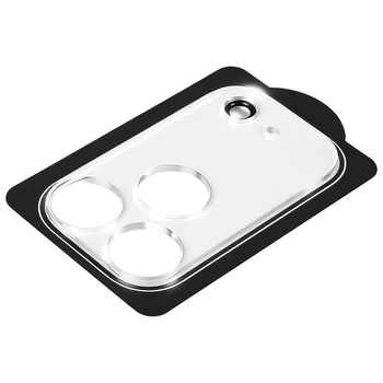 Защитное стекло на камеру Epik Full Block (тех.пак) для Apple iPhone 17 Pro Max (6.9") Прозрачный