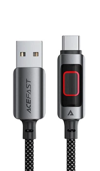 Кабель USB-A to USB-C Acefast C21-04 3A 1.2м Серый (AF-C21-04-GRY)