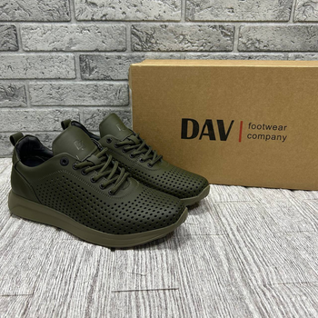 Туфли David кожаные хаки 40р