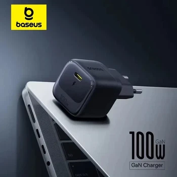 Зарядное сетевое устройство 100W Baseus EnerFill FH2 Fast Charger с кабелем USB-C Quick Charging GaN