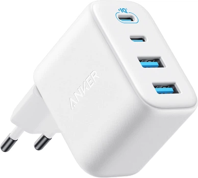 Сетевое зарядное устройство Anker Zolo Charger 50W, 2xUSB-C & 2xUSB-A White (A121EG21)