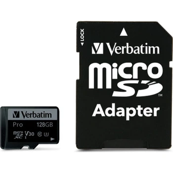Карта памяти Verbatim 128GB microSDXC class 10 UHS-III PRO