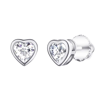 Серебряные серьги «Heart»