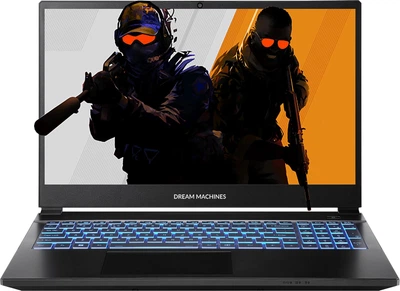 Ноутбук DREAMMACHINES RT5050-15PL27 (e2626274), AMD Ryzen 7 H 255 / 15.6" / 144 Гц / RAM 16 ГБ DDR5 / SSD 512 ГБ / AMD Radeon 780M + RTX 5050 / Без ОС / Чорний