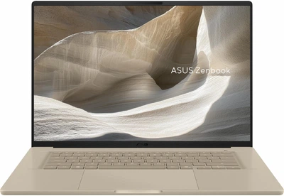 Ноутбук ASUS Zenbook A16 (90NB18L1-M002M0), Qualcomm Snapdragon X X1-26-100 / 16" / OLED / RAM 16 ГБ LPDDR5X / SSD 512 ГБ / Qualcomm Adreno / Windows 11 Home / Бежевий