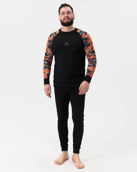 Мужское термобелье Norvin print Orange pixel размер XXL