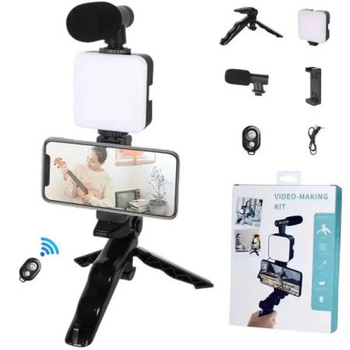 Комплект для влогинга VIDEO - MAKING KIT AY49 для смартфона с переходником type-c