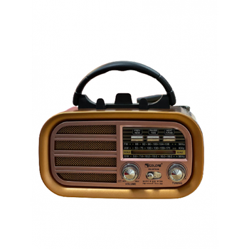 Портативний радіоприймач GOLON RX-BT638 з Bluetooth, MP3 (USB/SD), Знімним акумулятором і слотом для Батарейок