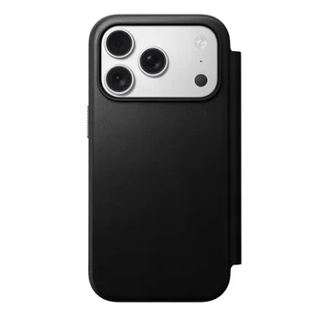 Кожаный чехол-книжка Nomad Modern Leather Case Folio Black для iPhone 17 Pro (NM014193858)