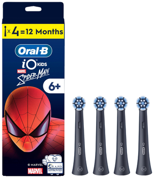 Насадки для електричної зубної щітки Oral-B iO RBSBKF-4 Spider-Man (Ора000474)