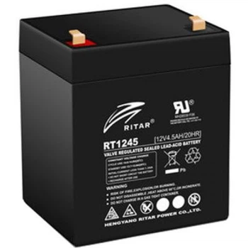 Батарея к ИБП Ritar AGM RT1245, 12V-4.5Ah, Black (RT1245B) (352839)
