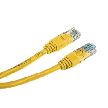 Патч-корд RITAR UTP CAT5e 0.25 м, желтый
