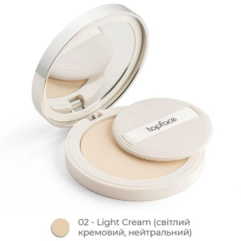 Пудра компактная TopFace Super Match Foundation PT269 [02 Light Cream], 10 г