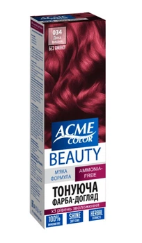 Фарба-гель для волосся Б'юті ACME-COLOR 034 Дика вишня 69 г (4820000300193)