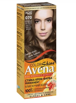 Крем-фарба стійка Acme AVENA Shine Color 070 Середньо-русявий шатен (4823115507099)