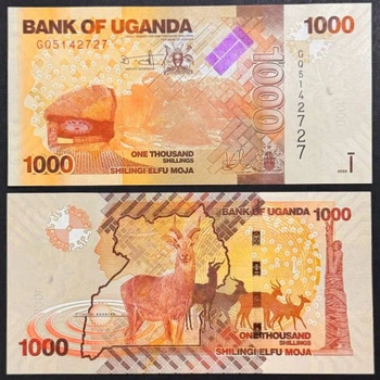 Уганда 1000 шиллингов 2024г. UNC