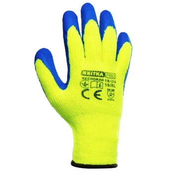 Защитные перчатки КВІТКА PRO Recodrag Wintergrip Industrial (XL/10) утепленные с латексным покрытием (24270)