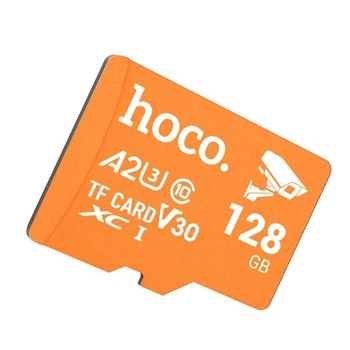 Карта памяти Micro SD 128Gb HOCO CL10 A2 Class 10 Orange
