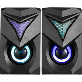 Акустическая система XTRIKE ME SK-405 6 Вт c RGB подсветкой 3.5mm/USB Black