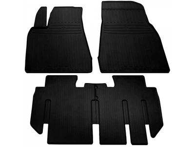 Резиновые коврики в салон Tesla Model X 2015- 7 мест (2+1) (Stingray)