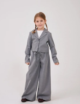 Брюки для девочки SMIL 115743-1 Полоска р.128