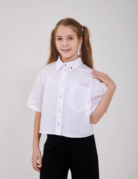 Блуза для дівчинки SMIL 114084-1 Білий р.164