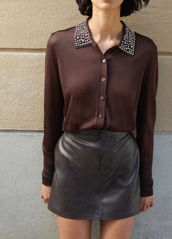 Спідниця H&M 17538 42 Темний коричневий (1250)