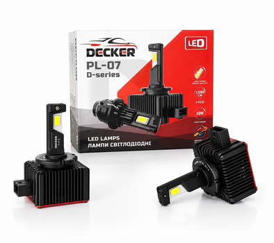 LED лампы DECKER LED PL-07 D1S Canbus (комплект) 2 шт