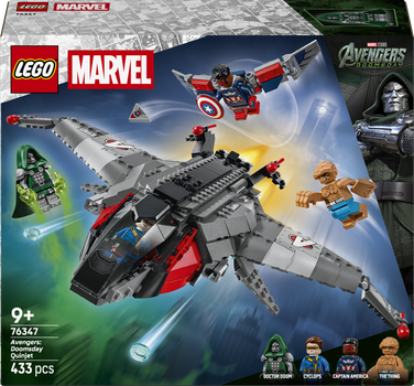 Zestaw klocków LEGO Super Heroes Avengers: Doomsday Quinjet 433 elementy (76347)