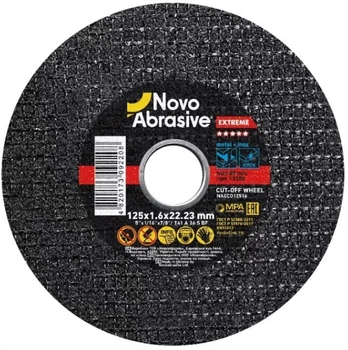 Відрізний диск NovoAbrasive Extreme (125х1.6х22.23 мм) круг по металу (21568)